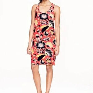 J Crew silk floral print mini dress size 2